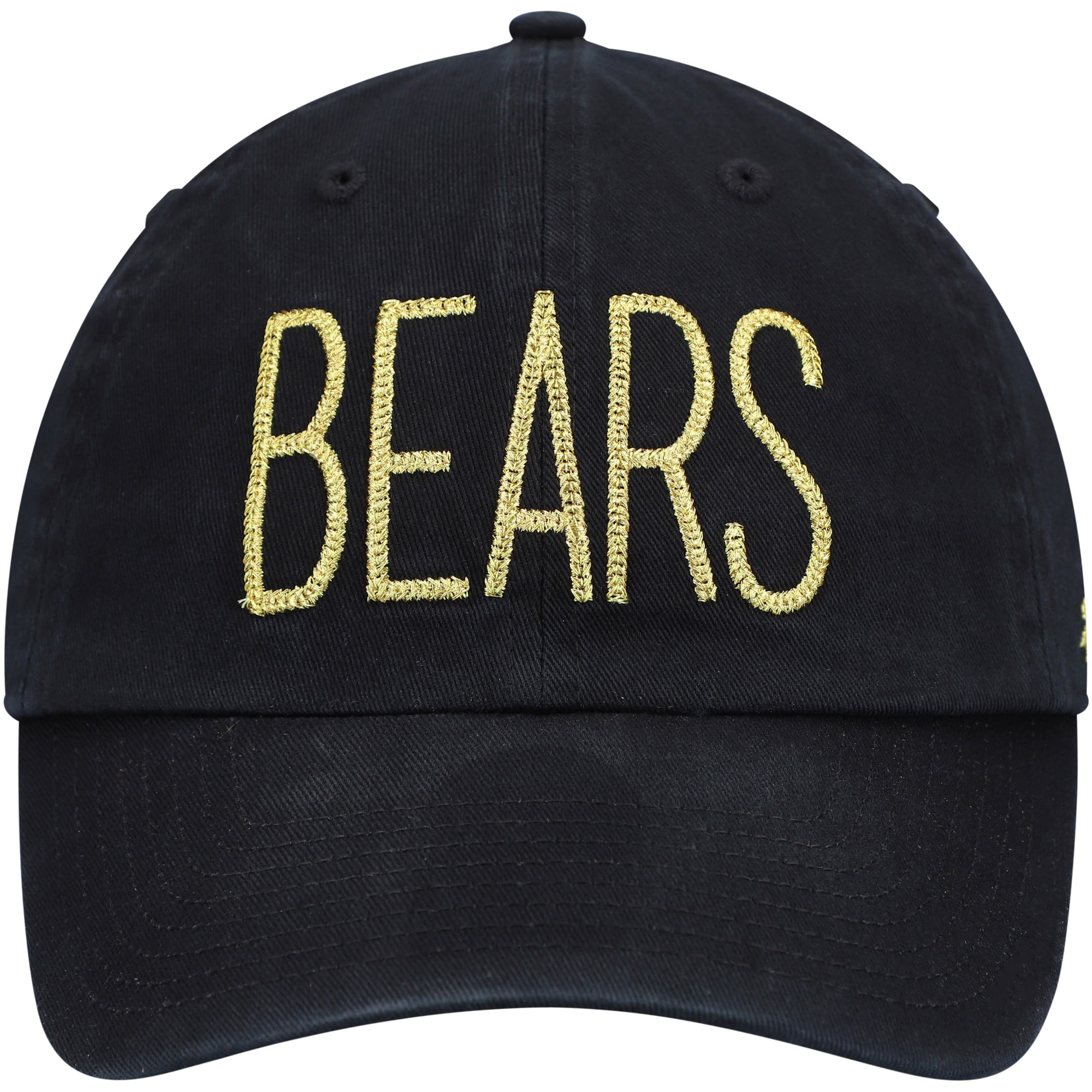 womens 47 black chicago bears shimmer text clean up adjustable hat Collection | Bears Jerseys NFL Fan Gear