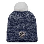 womens fanatics navy chicago bears iconic cuffed knit hat with pom Collection | Bears Jerseys NFL Fan Gear