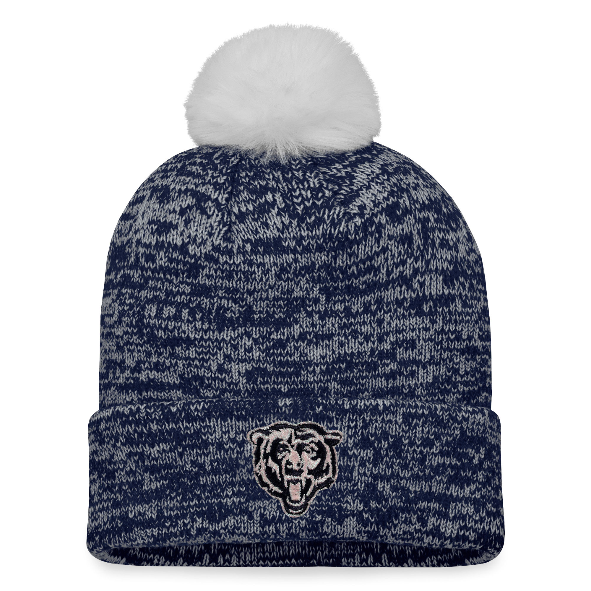 womens fanatics navy chicago bears iconic cuffed knit hat with pom Collection | Bears Jerseys NFL Fan Gear