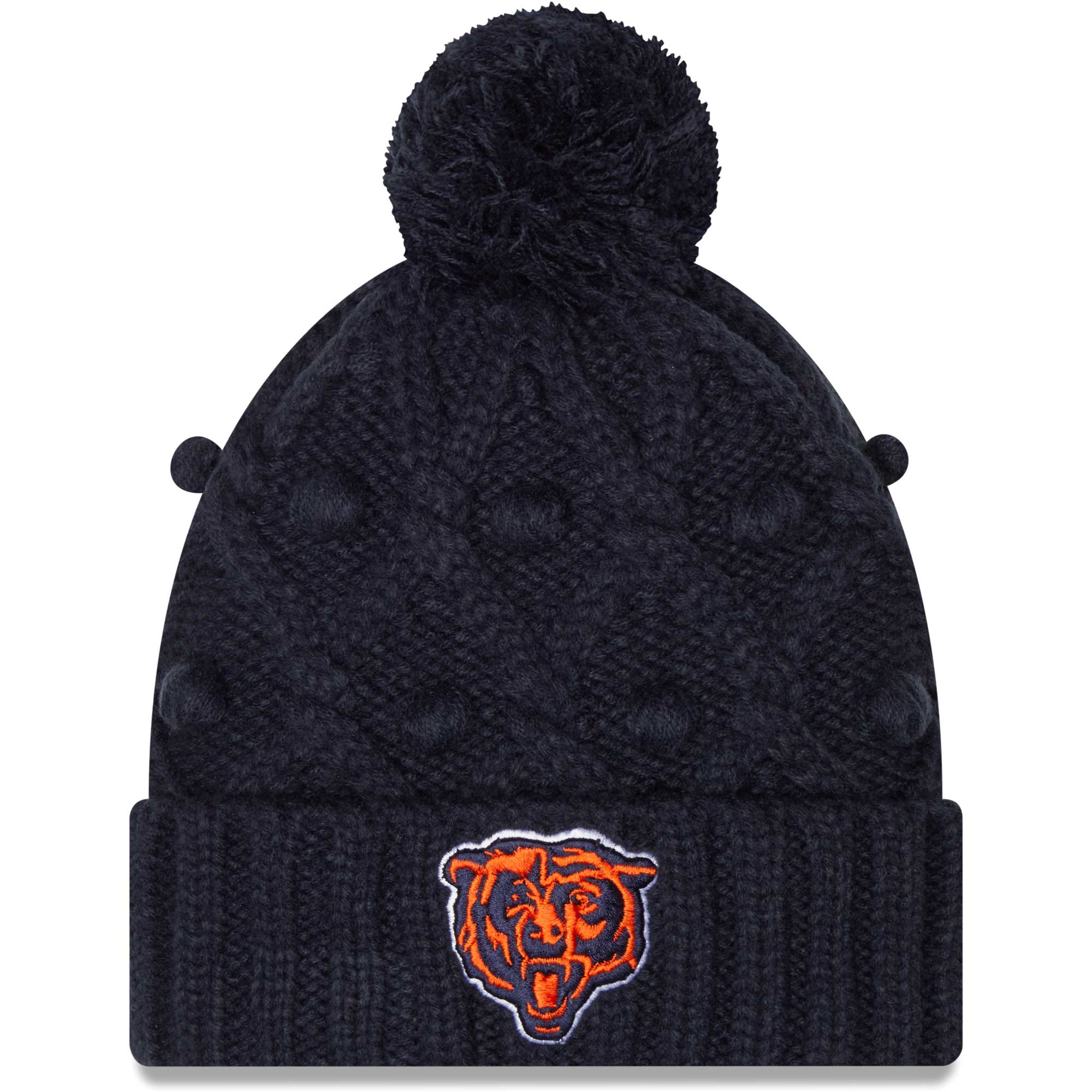 womens new era navy chicago bears toasty cuffed knit hat with pom Collection | Bears Jerseys NFL Fan Gear