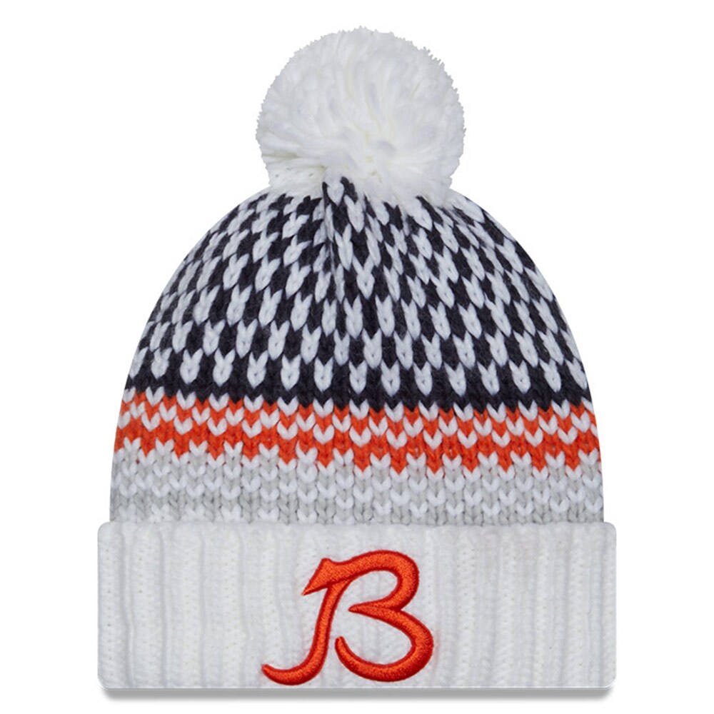 womens new era white chicago bears 2023 sideline cuffed knit hat with pom Collection | Bears Jerseys NFL Fan Gear