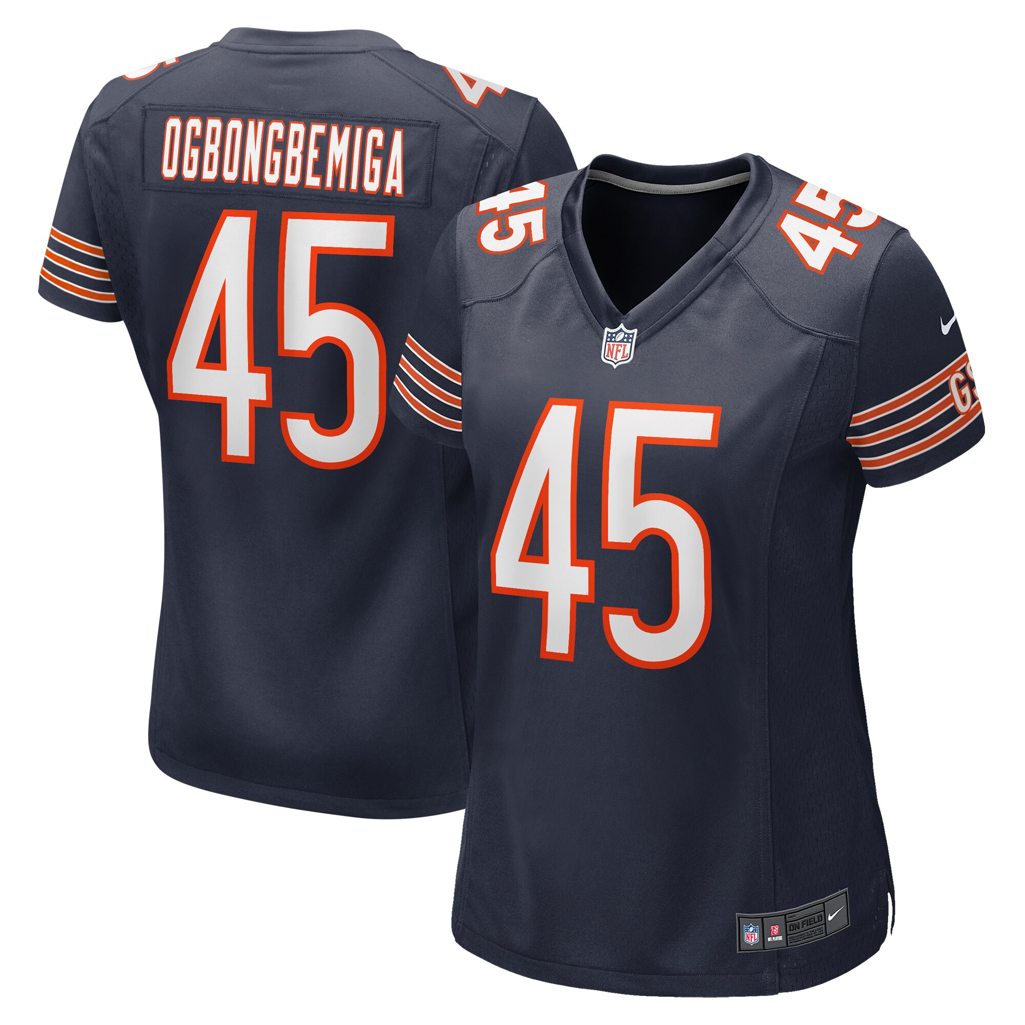 womens nike amen ogbongbemiga navy chicago bears game jersey Collection | Bears Jerseys NFL Fan Gear