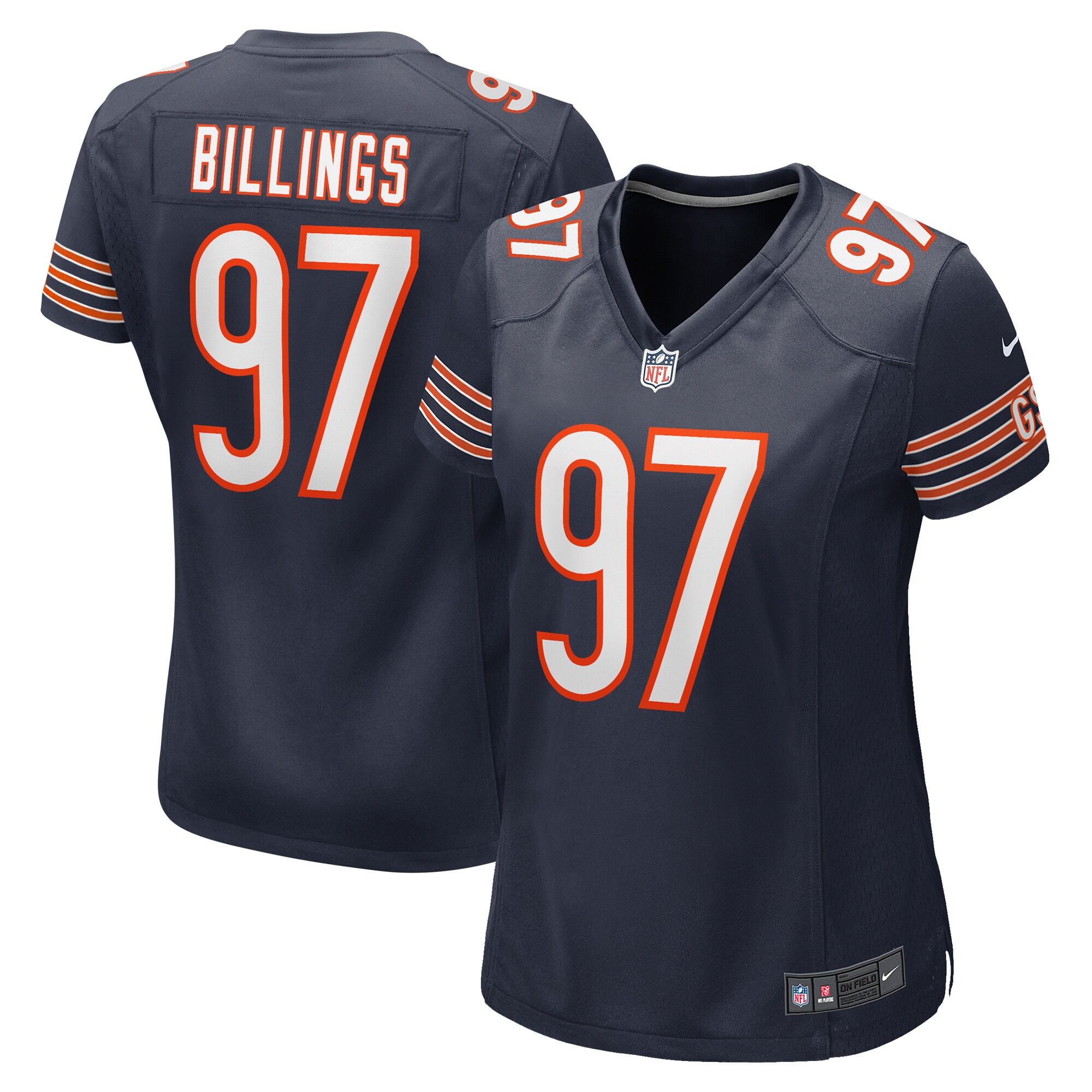 womens nike andrew billings navy chicago bears game jersey Collection | Bears Jerseys NFL Fan Gear