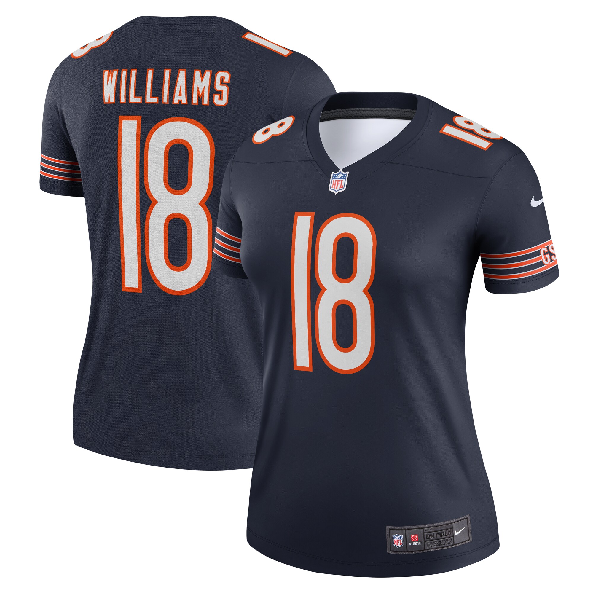 womens nike caleb williams navy chicago bears legend player performance top Collection | Bears Jerseys NFL Fan Gear