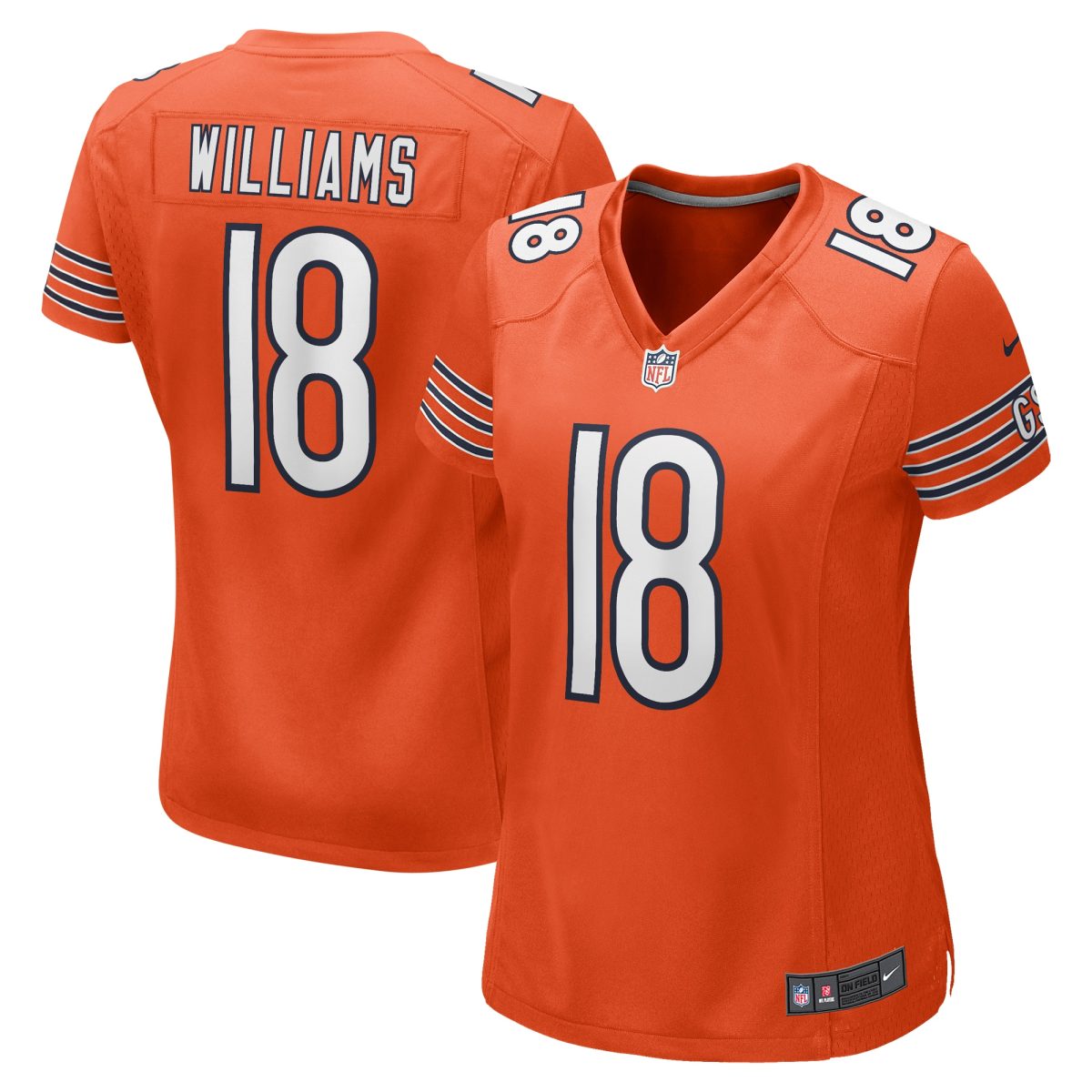 womens nike caleb williams orange chicago bears alternate game jersey Collection | Bears Jerseys NFL Fan Gear