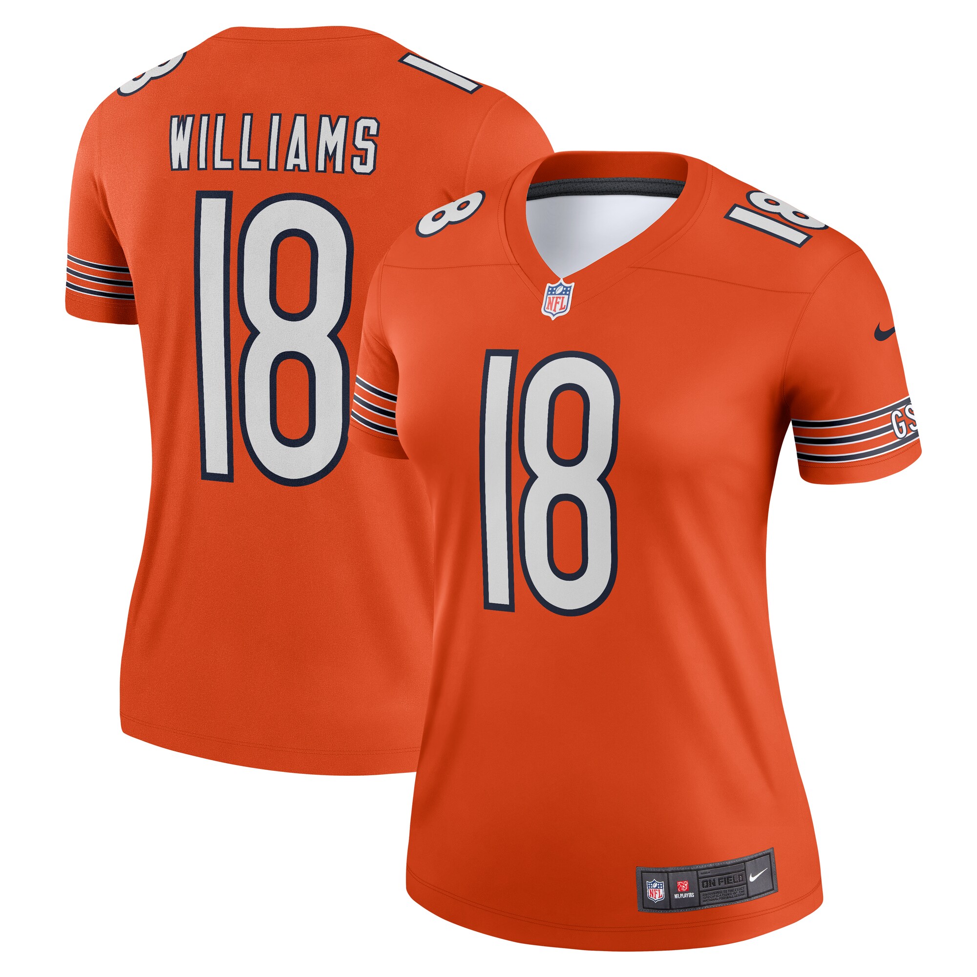 womens nike caleb williams orange chicago bears alternate legend player performance top Collection | Bears Jerseys NFL Fan Gear