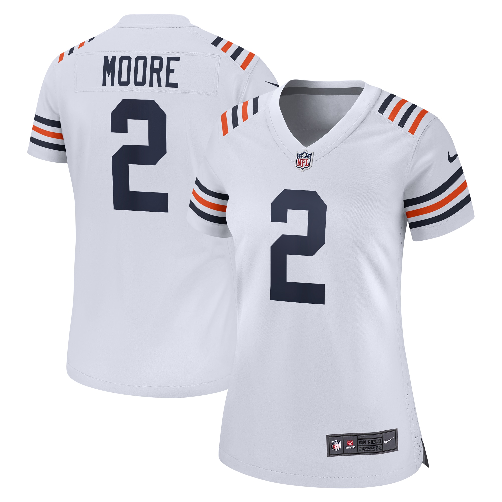 womens nike d.j. moore white chicago bears alternate game jersey Collection | Bears Jerseys NFL Fan Gear