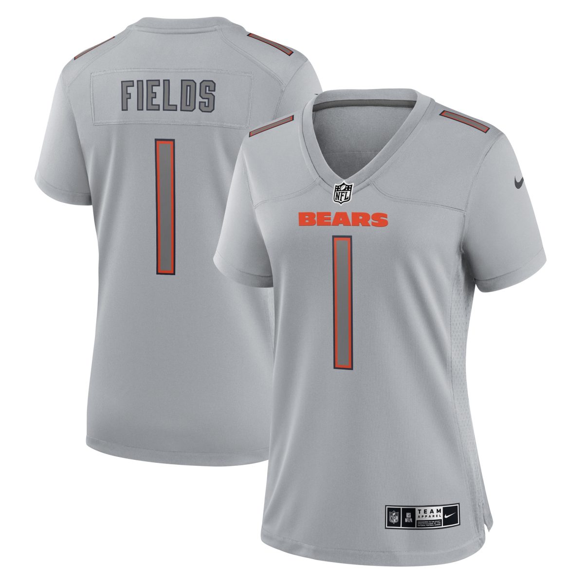 womens nike justin fields gray chicago bears atmosphere fashion game jersey Collection | Bears Jerseys NFL Fan Gear