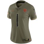 womens nike justin fields olive chicago bears salute to service limited jersey Collection | Bears Jerseys NFL Fan Gear