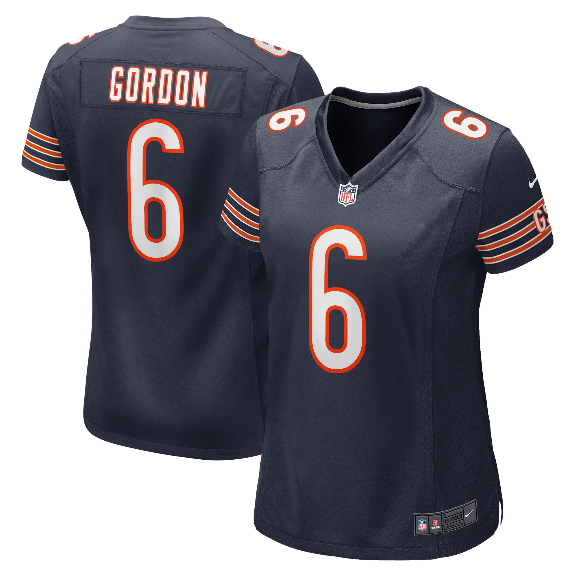 womens nike kyler gordon navy chicago bears game player jersey Collection | Bears Jerseys NFL Fan Gear