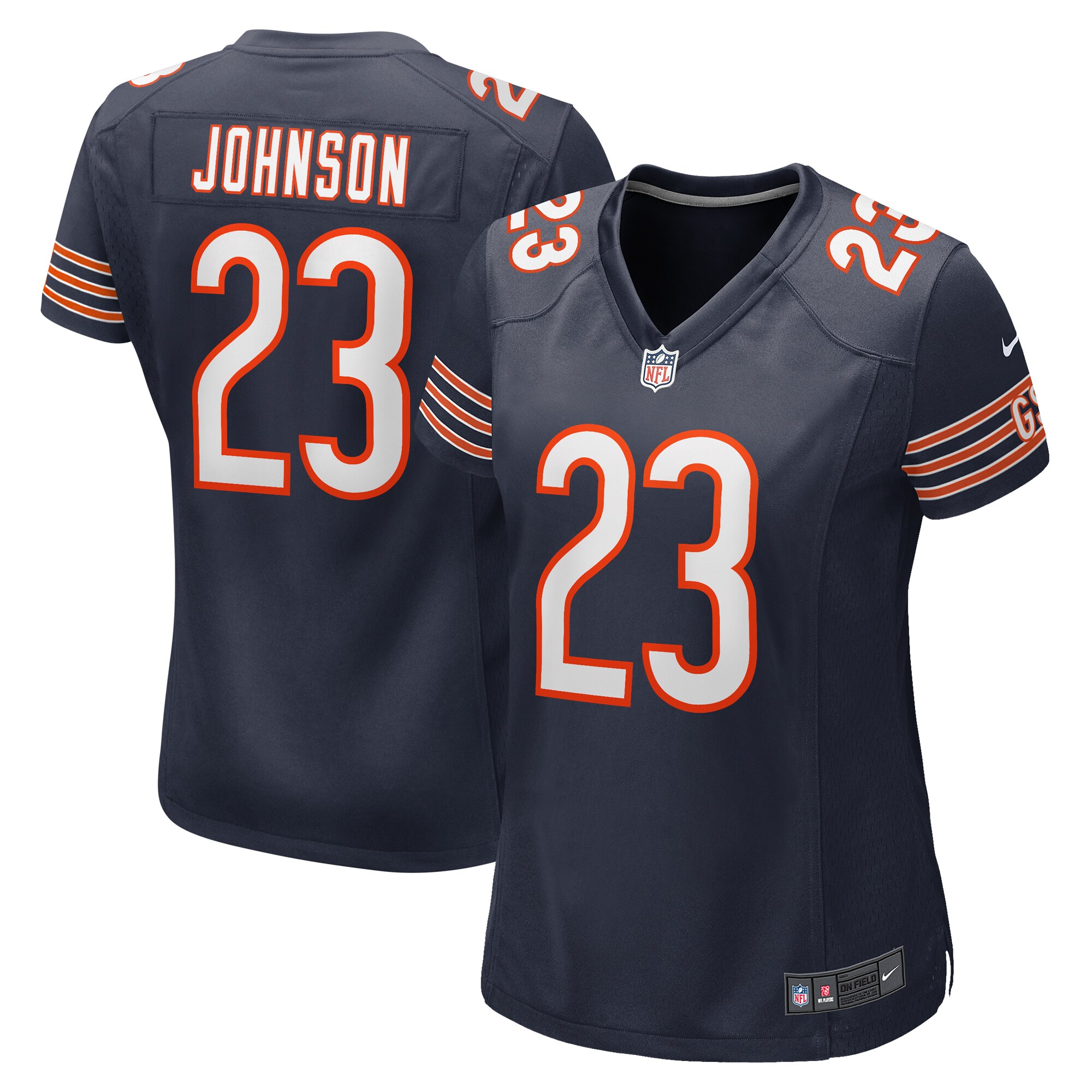 womens nike roschon johnson navy chicago bears team game jersey Collection | Bears Jerseys NFL Fan Gear
