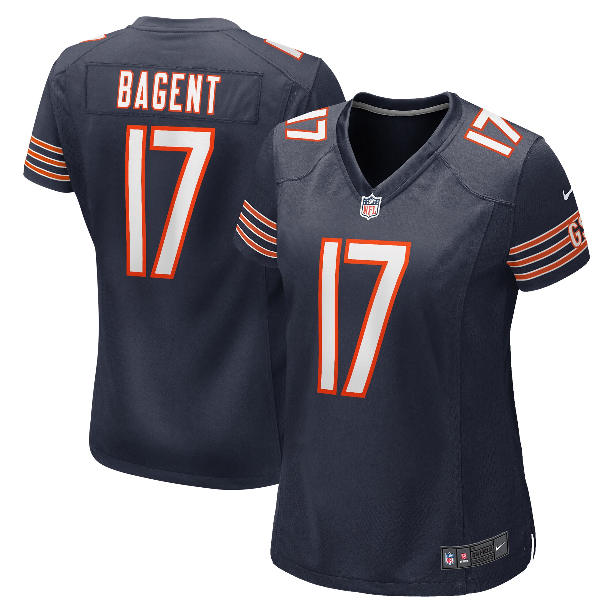 womens nike tyson bagent navy chicago bears game jersey Collection | Bears Jerseys NFL Fan Gear