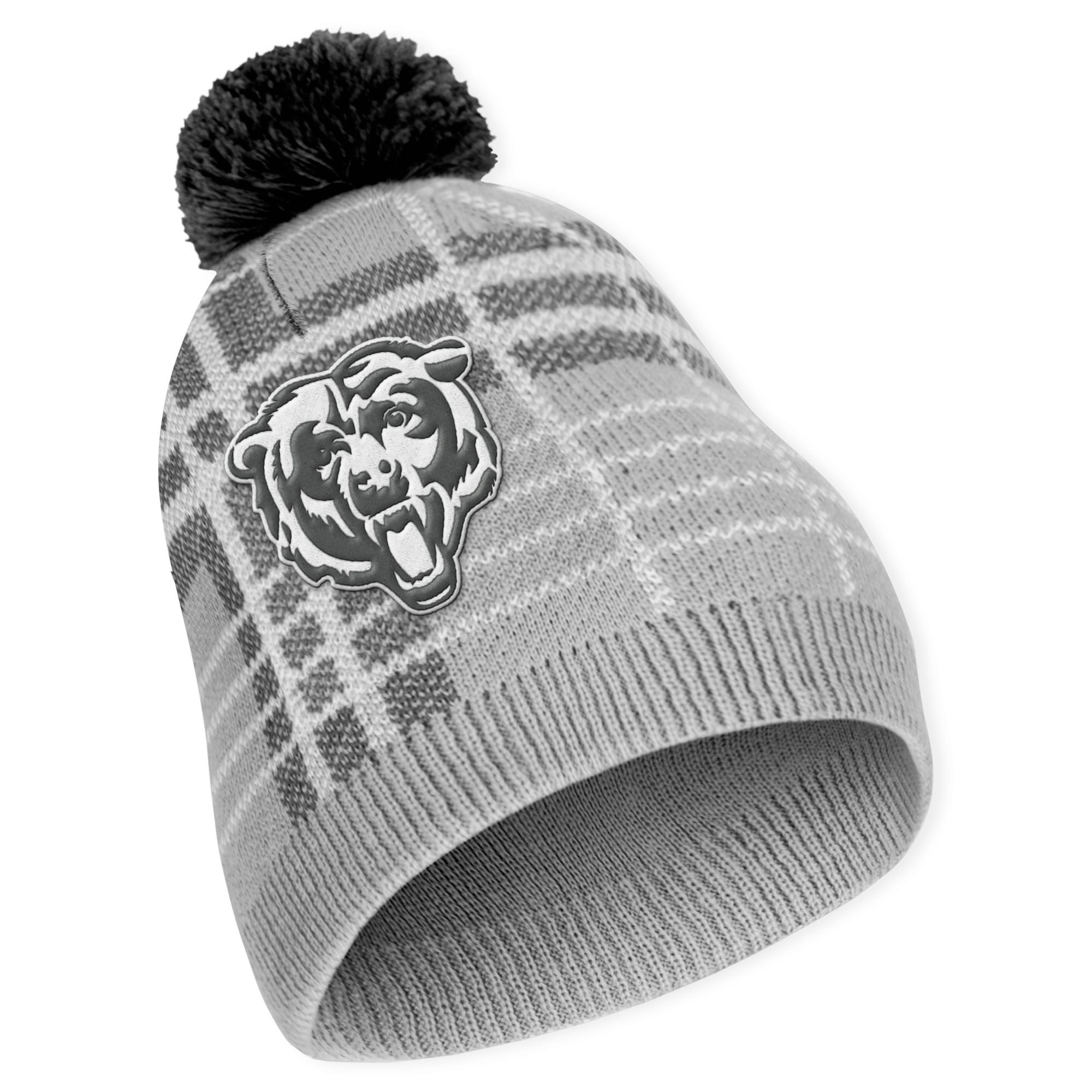 womens wear by erin andrews chicago bears plaid knit hat with pom amp scarf set Collection | Bears Jerseys NFL Fan Gear