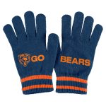 womens wear by erin andrews navy chicago bears double jacquard cuffed knit hat with pom and gloves set Collection | Bears Jerseys NFL Fan Gear