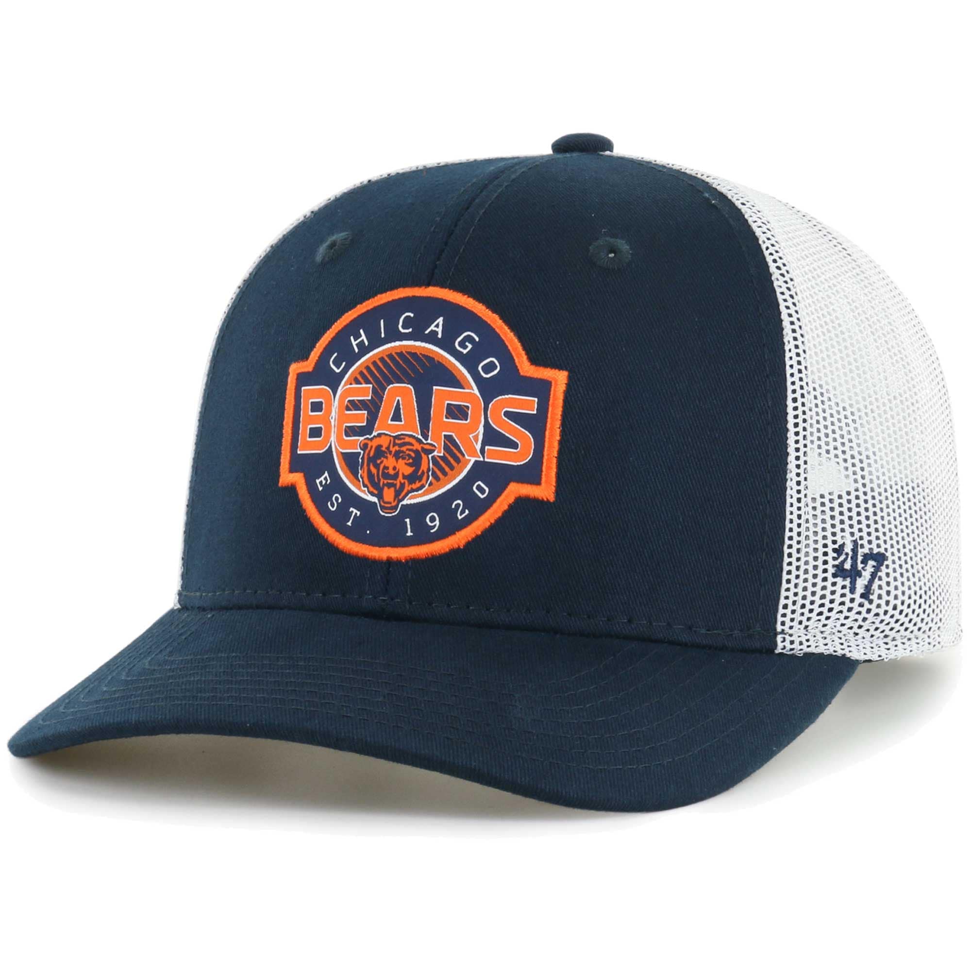 youth 47 navywhite chicago bears scramble adjustable trucker hat Collection | Bears Jerseys NFL Fan Gear