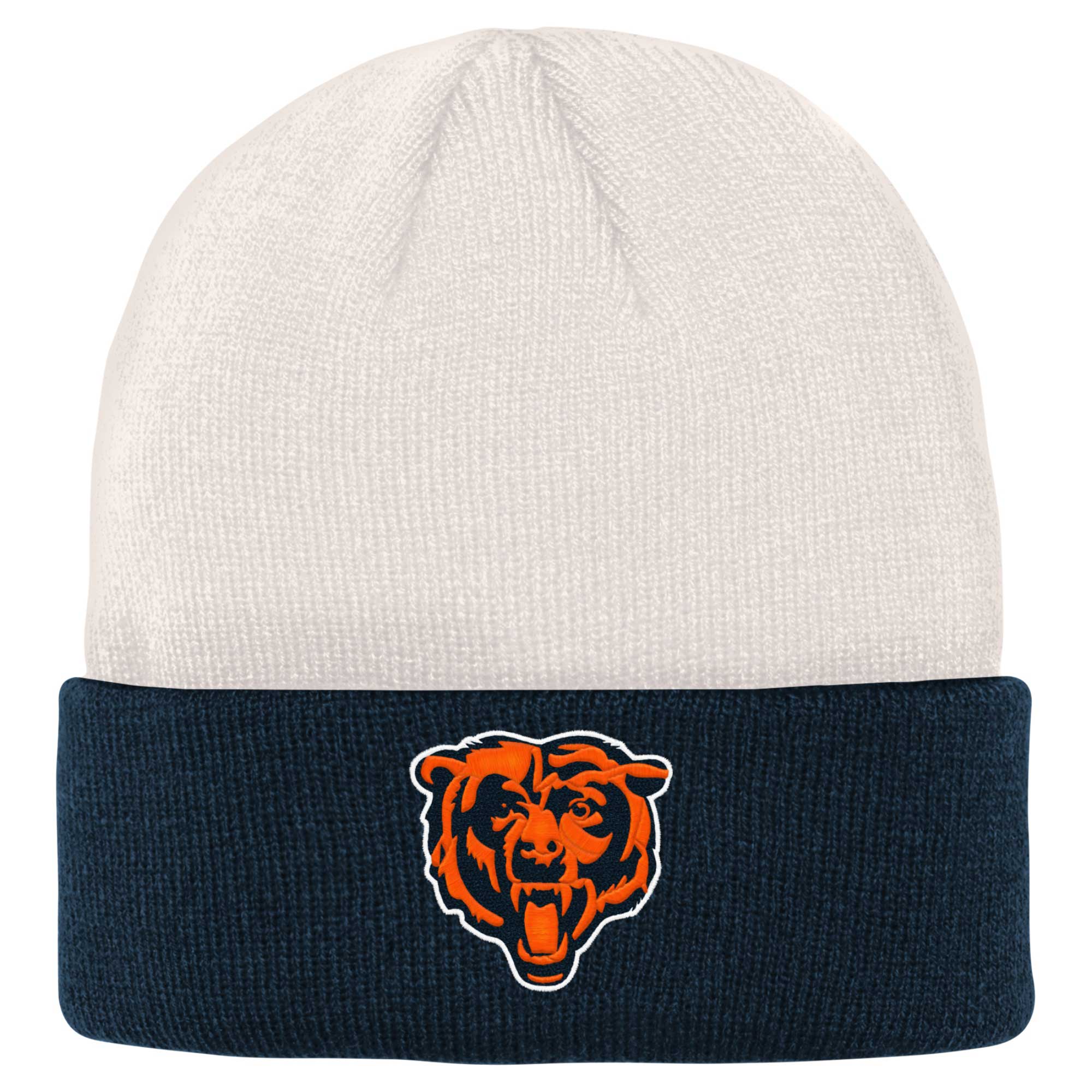 youth creamnavy chicago bears bone cuffed knit hat Collection | Bears Jerseys NFL Fan Gear